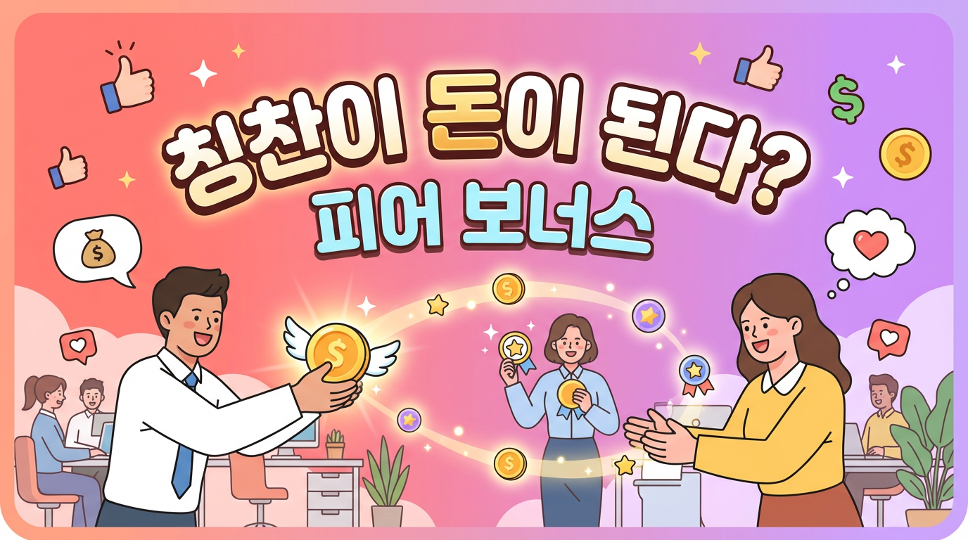 요즘 대기업은 왜 '동료 칭찬 문화'에 진심일까? (피어 보너스 사례)
